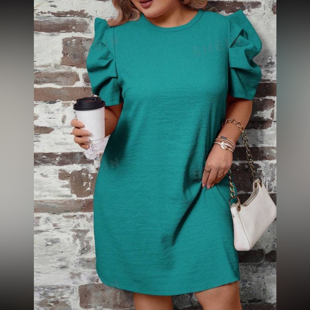 NWT Puff Sleeves Dress 1X